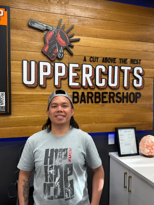 Boss G, barber at Uppercuts Walnut Grove