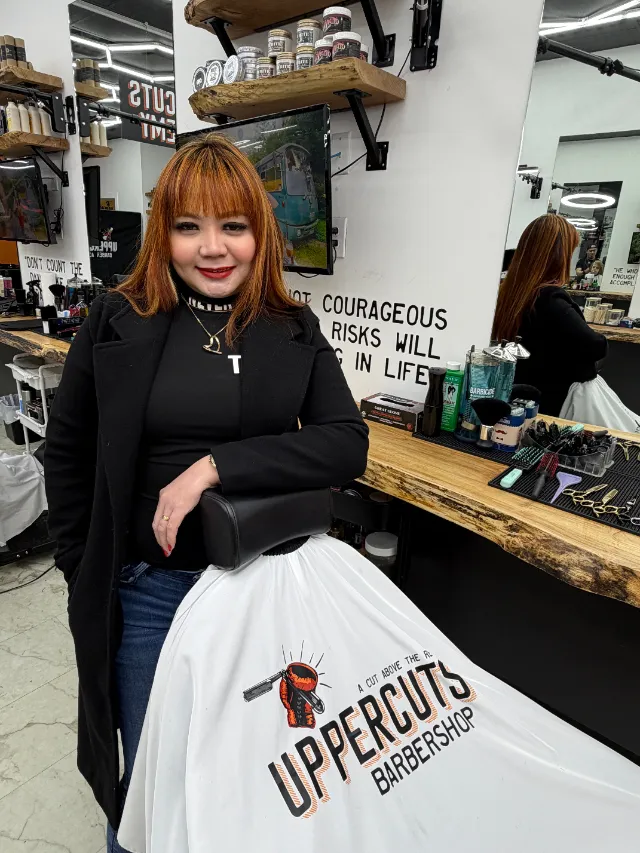 Jennifer, barber at Uppercuts Willowbrook