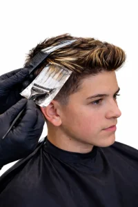 HAIR HIGHLIGHTS at Uppercuts Barbershop